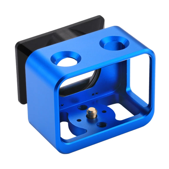 PULUZ for Sony RX0 Aluminum Alloy Protective Cage + 37mm UV Filter Lens + Lens Sunshade with Screws and Screwdrivers(Blue)