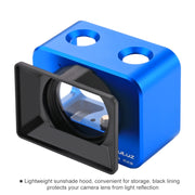 PULUZ for Sony RX0 Aluminum Alloy Protective Cage + 37mm UV Filter Lens + Lens Sunshade with Screws and Screwdrivers(Blue)
