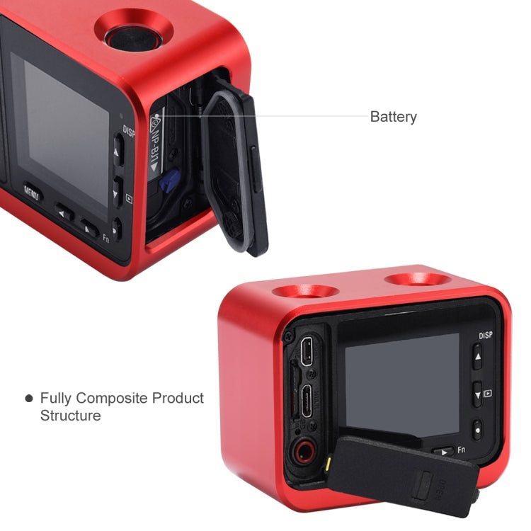 PULUZ for Sony RX0 Aluminum Alloy Protective Cage + 37mm UV Filter Lens + Lens Sunshade with Screws and Screwdrivers(Red) - Metal Cases by PULUZ | Online Shopping South Africa | PMC TechLife | Buy Now Pay Later Mobicred