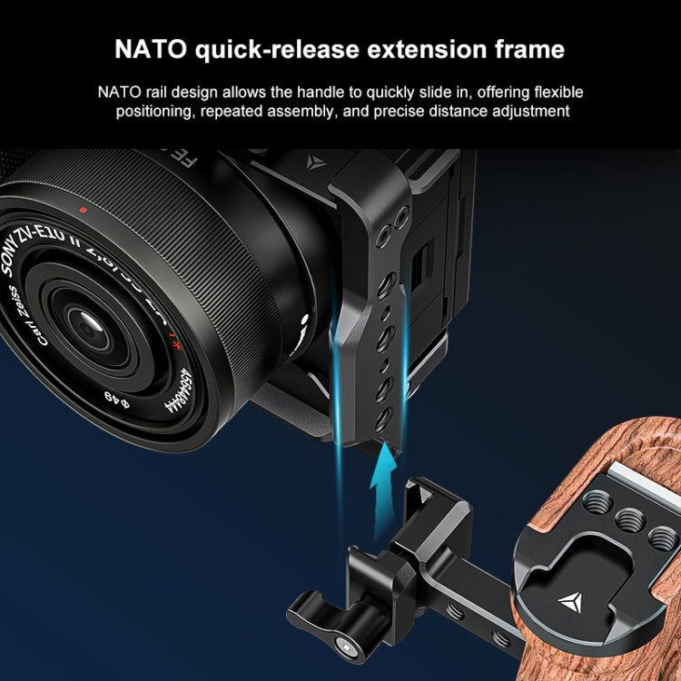 For Sony ZV-E10 II / ZV-E10M2 PULUZ Metal Camera Cage Stabilizer Rig (Black) - free shipping - PMC TechLife - Order now!