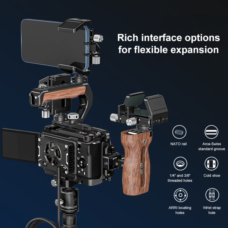 For Sony ZV-E10 II / ZV-E10M2 PULUZ Metal Camera Cage Stabilizer Rig (Black) - free shipping - PMC TechLife - Order now!