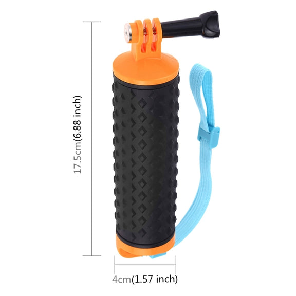 PULUZ Floating Handle Hand Grip Buoyancy Rods with Strap for GoPro HERO10 Black / HERO9 Black / HERO8 Black / HERO7 /6 /5 /5 Session /4 Session /4 /3+ /3 /2 /1, Xiaoyi and Other Action Cameras(Orange)