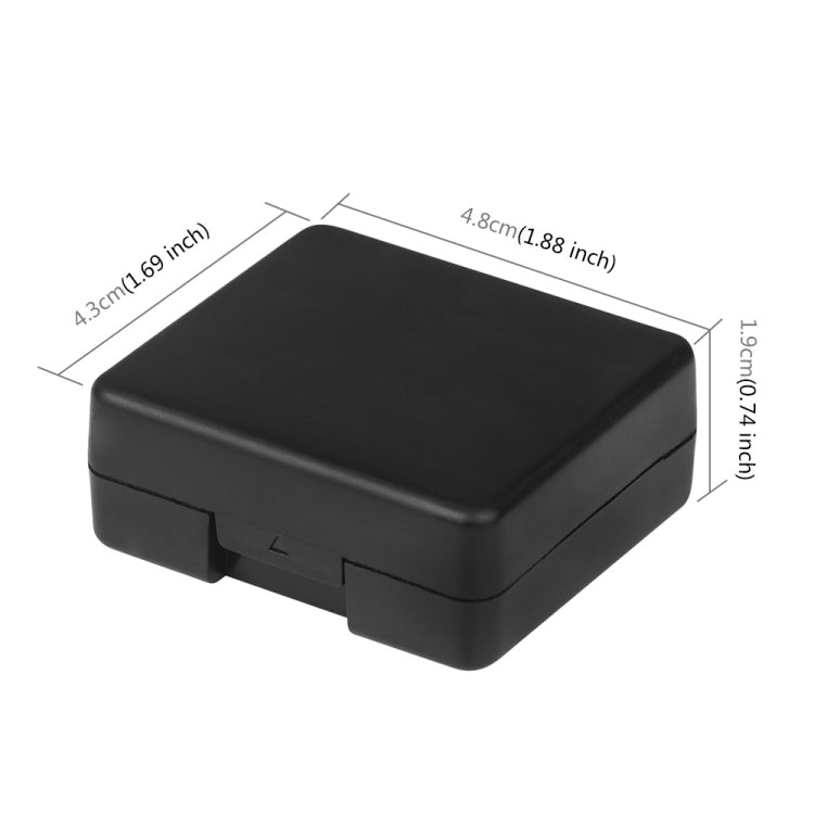 PULUZ Hard Plastic Battery Storage Box for DJI Osmo Action / Osmo Action 3  / GoProHERO12 Black /11 Black /10 Black /9 Black AHDBT-901 Battery
