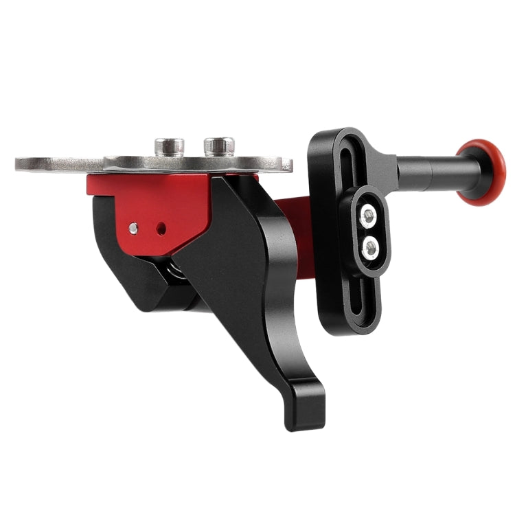PULUZ Shutter Release Trigger Extension Adapter Lever Mount for Underwater Arm System(Black Red) - free shipping - PMC Jewellery - Order now!