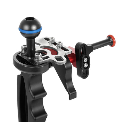 PULUZ Shutter Release Trigger Extension Adapter Lever Mount for Underwater Arm System(Black Red) - free shipping - PMC Jewellery - Order now!