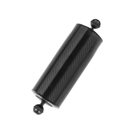 PULUZ 10.82 inch 27.5cm Length 80mm Diameter Dual Balls Carbon Fiber Floating Arm, Ball Diameter: 25mm, Buoyancy: 800g - free shipping - PMC Jewellery - Order now!