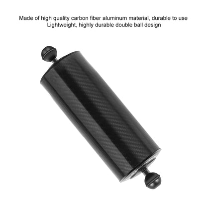 PULUZ 10.82 inch 27.5cm Length 80mm Diameter Dual Balls Carbon Fiber Floating Arm, Ball Diameter: 25mm, Buoyancy: 800g - free shipping - PMC Jewellery - Order now!