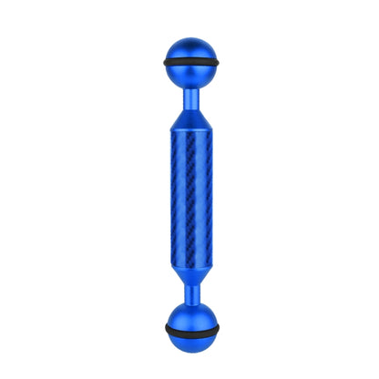 PULUZ 5 inch 13cm Length 20.8mm Diameter Dual Balls Carbon Fiber Floating Arm, Ball Diameter: 25mm(Blue) - free shipping - PMC Jewellery - Order now!