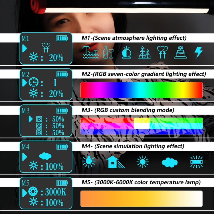 PULUZ RGB 114 LEDs Waterproof Photography Handheld Light Stick with Remote Control(Red) - free shipping - PMC Jewellery - Order now!