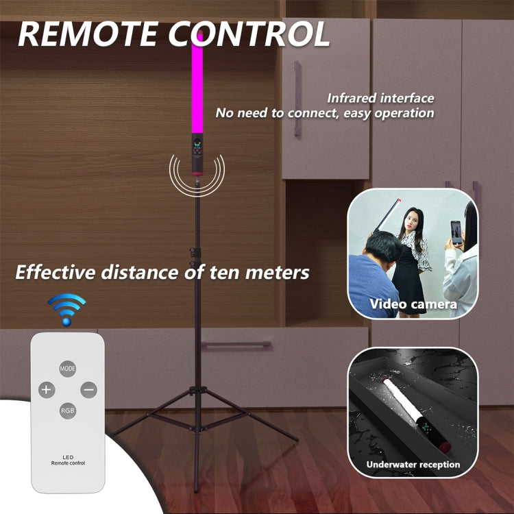 PULUZ RGB 114 LEDs Waterproof Photography Handheld Light Stick with Remote Control(Red) - free shipping - PMC Jewellery - Order now!