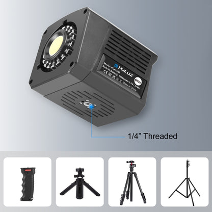 PULUZ 60W Studio Video Light 2500K-6500K Dual Color Temperature Professional Photography Fill Light (Black) - free shipping - PMC Jewellery - Order now!