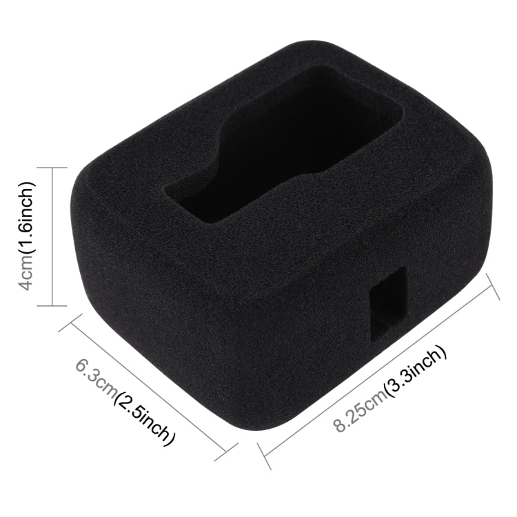 PULUZ for GoPro HERO8 Black Foam Windshield Housing Case(Black) - Silicone Cases by PULUZ | Online Shopping South Africa | PMC TechLife | Buy Now Pay Later Mobicred