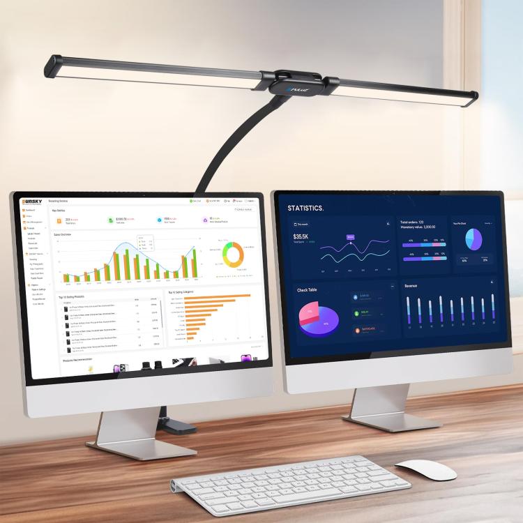 PULUZ Gooseneck Tube LED Fill Light Double Head Clip Desk Lamp (Black) - free shipping - PMC Jewellery - Order now!