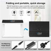 PULUZ Photo Studio Light Box Portable 60 x 40cm Cuboid Photography Studio Tent Kit with 4 Color Backdrops (AU Plug)
