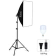PULUZ 50x70cm Studio Softbox + 2m Tripod Mount + Single E27 30W 5700K White Light LED Bulb Photography Kit(US Plug) - free shipping - PMC TechLife - Order now!