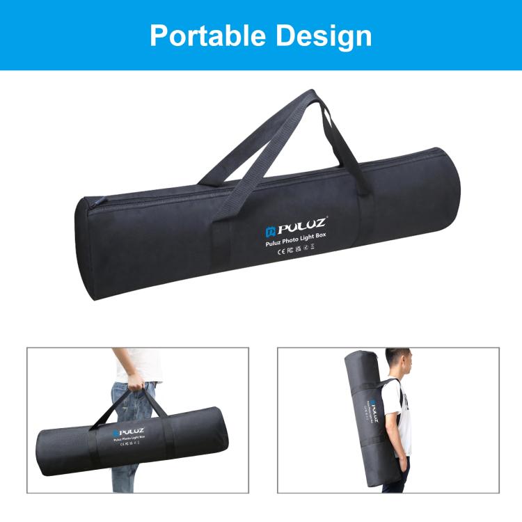 PULUZ 80cm Folding Portable 72W White Light Photo Lighting Studio Shooting Tent Box Kit with 3 Colors Black / White / Orange Backdrops(UK Plug) - free shipping - PMC TechLife - Order now!