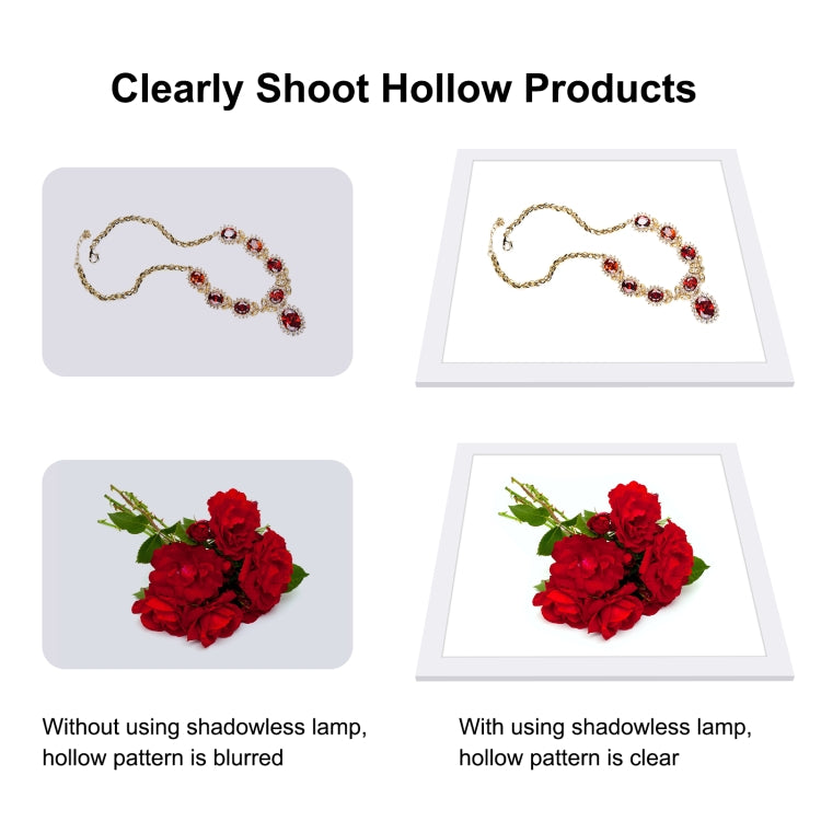 PULUZ 1000LM LED Acrylic No Polar Dimming Shadowless Light Pad with Switch for 40cm Photo Studio Box(US Plug) - free shipping - PMC Jewellery - Order now!
