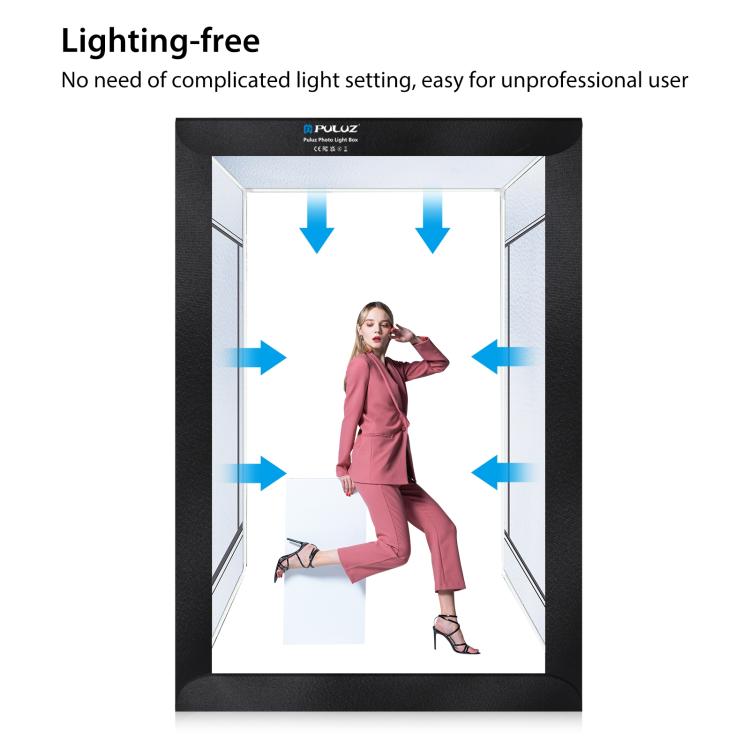 PULUZ 2m 240W 5500K Photo Light Studio Box Kit for Clothes / Adult Model Portrait(AU Plug)