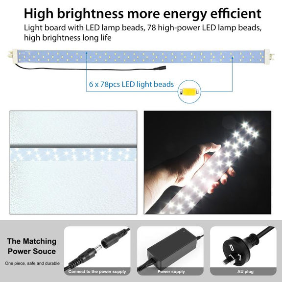 PULUZ 2m 240W 5500K Photo Light Studio Box Kit for Clothes / Adult Model Portrait(AU Plug)