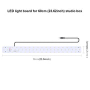 PULUZ 30W 1690LM 60 LEDs SMD 5730 5500K Aluminum Base Light Panel for 60cm Studio Tent