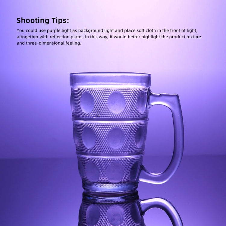PULUZ 39cm Photography Acrylic Reflective Display Table Background Board(White)
