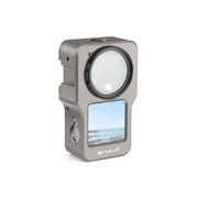 PULUZ CNC Aluminum Alloy Cage for DJI Action 2(Titanium Color)