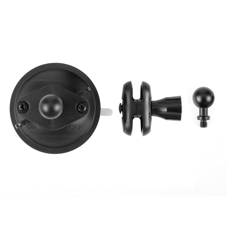 PULUZ 1/4 inch Magic Arm Suction Cup Mount (Black) - Helmet Mount by PULUZ | Online Shopping South Africa | PMC TechLife | Buy Now Pay Later Mobicred
