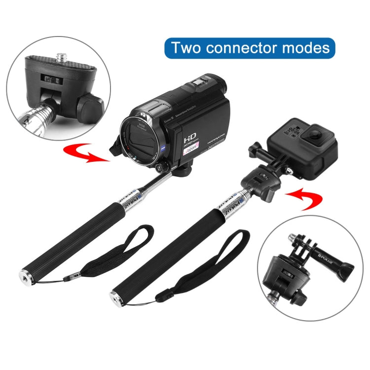 PULUZ Extendable Handheld Selfie Monopod for GoPro, Insta360, DJI and Other Action Cameras, Length: 22.5-80cm - Extendable Pole by PULUZ | Online Shopping South Africa | PMC TechLife | Buy Now Pay Later Mobicred