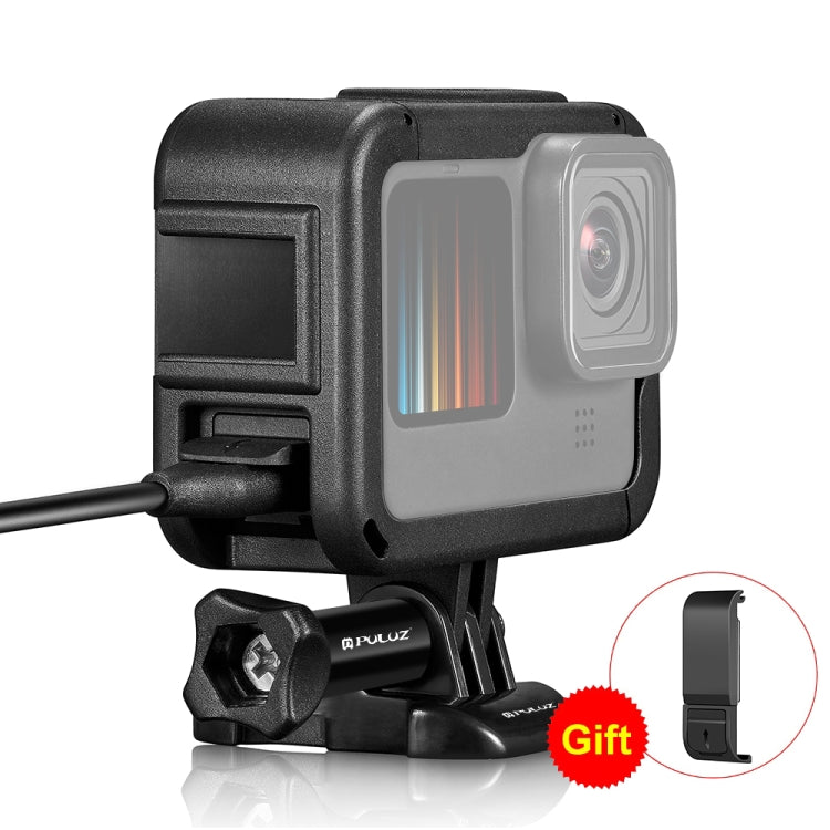 PULUZ Frame Expansion PA Cage with Side Interface Cover for GoPro HERO13 Black /12 Black /11 Black /10 Black /9 Black(Black) - Protective Frame by PULUZ | Online Shopping South Africa | PMC TechLife | Buy Now Pay Later Mobicred