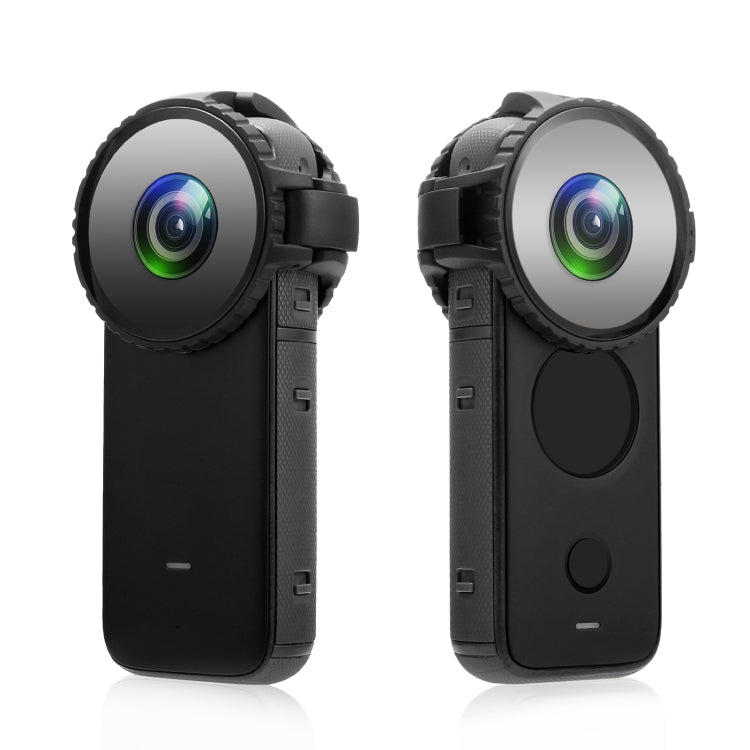 PULUZ Upgrade Lens Guard Protective Glass Cover for Insta360 One X2(Black) - Len Accessories by PULUZ | Online Shopping South Africa | PMC TechLife | Buy Now Pay Later Mobicred