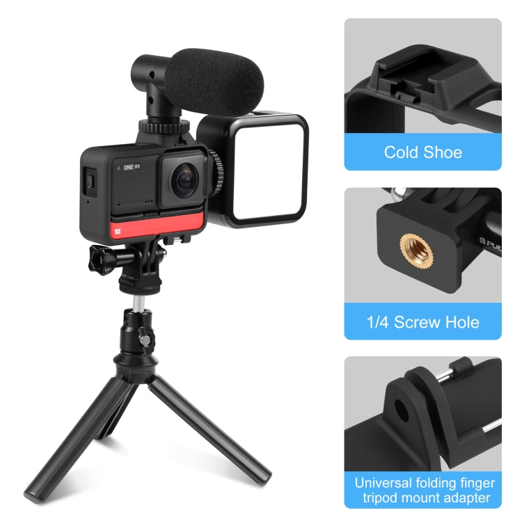 PULUZ Plastic Frame Case for Insta360 One RS 4K / 360 / 1-Inch Edition(Black) - free shipping - PMC Jewellery - Order now!