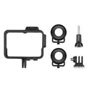 PULUZ Plastic Frame Case with Lens Guard for Insta360 One RS 360 Edition(Black)