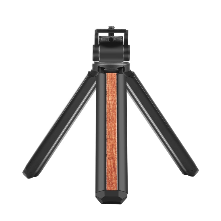 PULUZ Inlaid Wood Desktop Vlogging Live Tripod Holder with Tripod Head (Black) - free shipping - PMC TechLife - Order now!