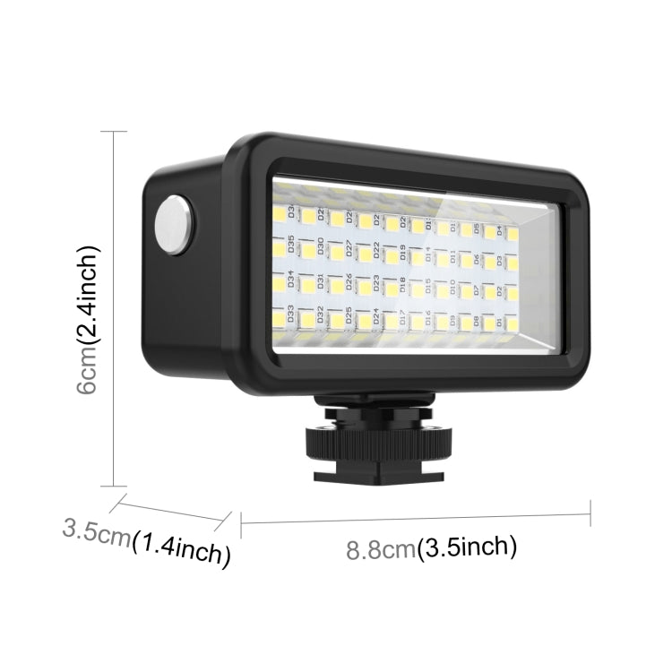 PULUZ 40 LEDs 40m Diving Waterproof Fill Light Camera Video Photo Studio Light (Black) - free shipping - PMC Jewellery - Order now!
