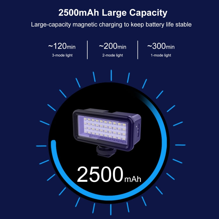 PULUZ 40 LEDs 40m Diving Waterproof Fill Light Camera Video Photo Studio Light (Black) - free shipping - PMC Jewellery - Order now!