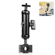 PULUZ Motorcycle Holder Rearview Mirror Fixed Mount for GoPro and Other Action Cameras (Black) - Bicycle Handlebar Mount by PULUZ | Online Shopping South Africa | PMC TechLife | Buy Now Pay Later Mobicred