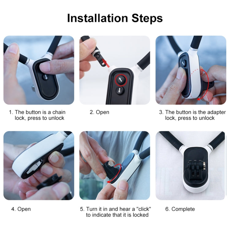 PULUZ Magnetic Silicone Collar Bracket POV View Mount with Phone Clamp for GoPro Action Cameras / Phones (Black) - free shipping - PMC TechLife - Order now!