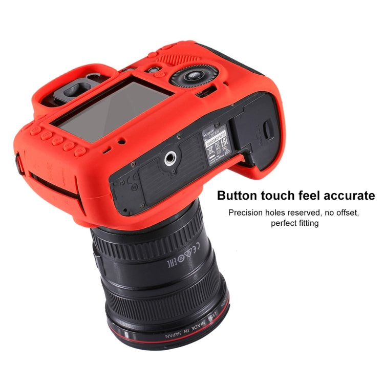 PULUZ Soft Silicone Protective Case for Canon EOS 5D Mark III / 5D3(Red) - free shipping - PMC TechLife - Order now!