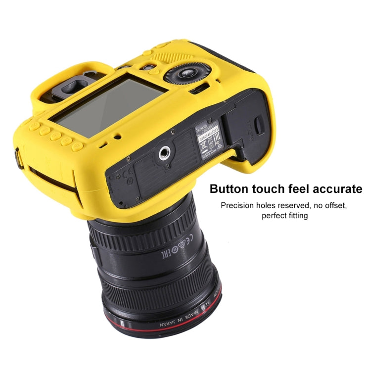 PULUZ Soft Silicone Protective Case for Canon EOS 5D Mark III / 5D3(Yellow) - Protective Case by PULUZ | Online Shopping South Africa | PMC TechLife | Buy Now Pay Later Mobicred