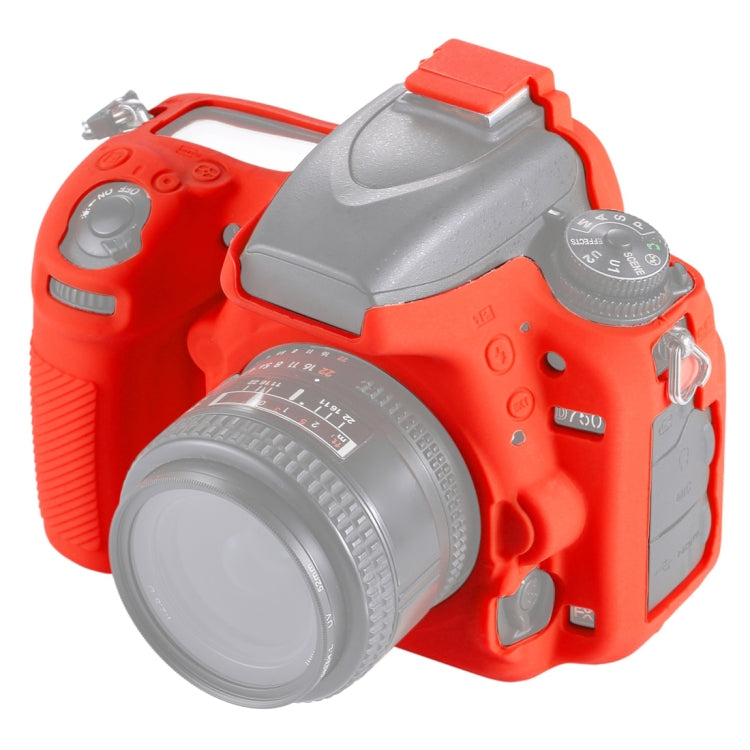 PULUZ Soft Silicone Protective Case for Nikon D750(Red) - free shipping - PMC TechLife - Order now!