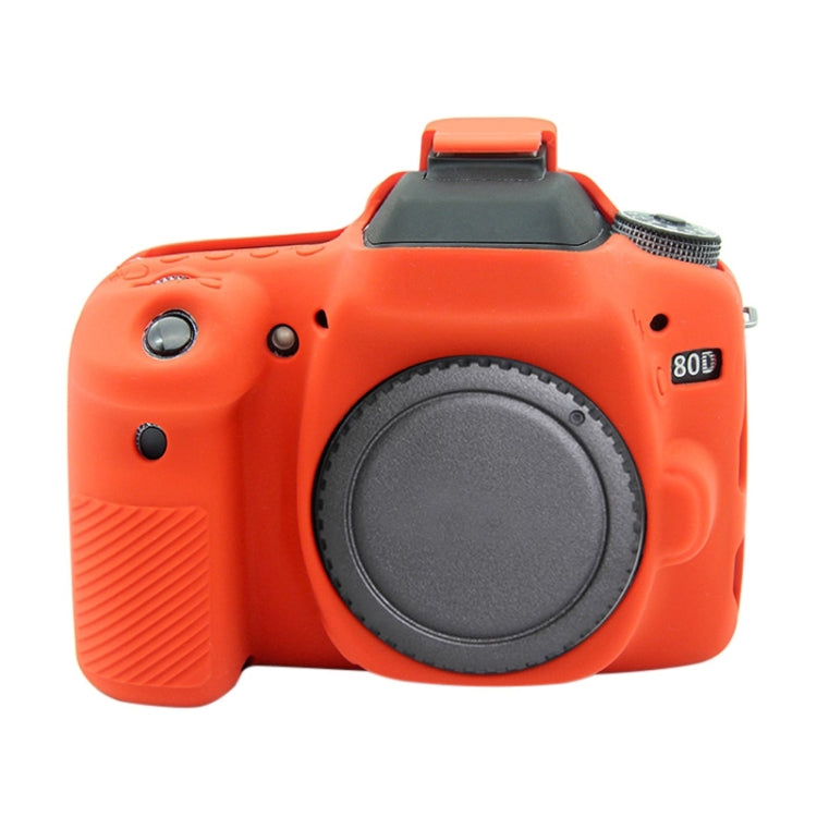 PULUZ Soft Silicone Protective Case for Canon EOS 80D(Red) - Protective Case by PULUZ | Online Shopping South Africa | PMC TechLife | Buy Now Pay Later Mobicred