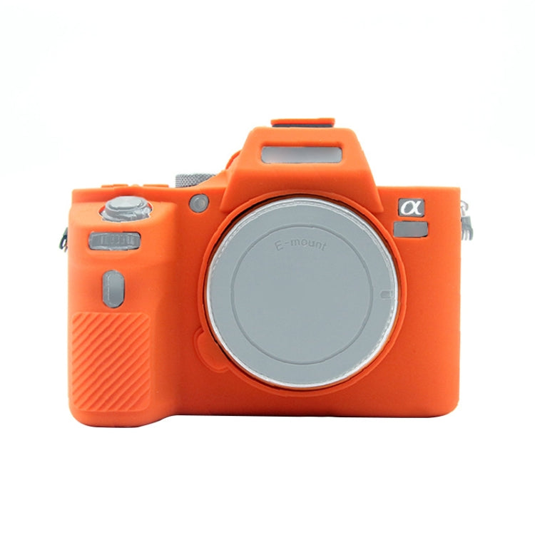 PULUZ Soft Silicone Protective Case for Sony ILCE-7MII / 7SMII / 7RMII(Orange) - free shipping - PMC TechLife - Order now!