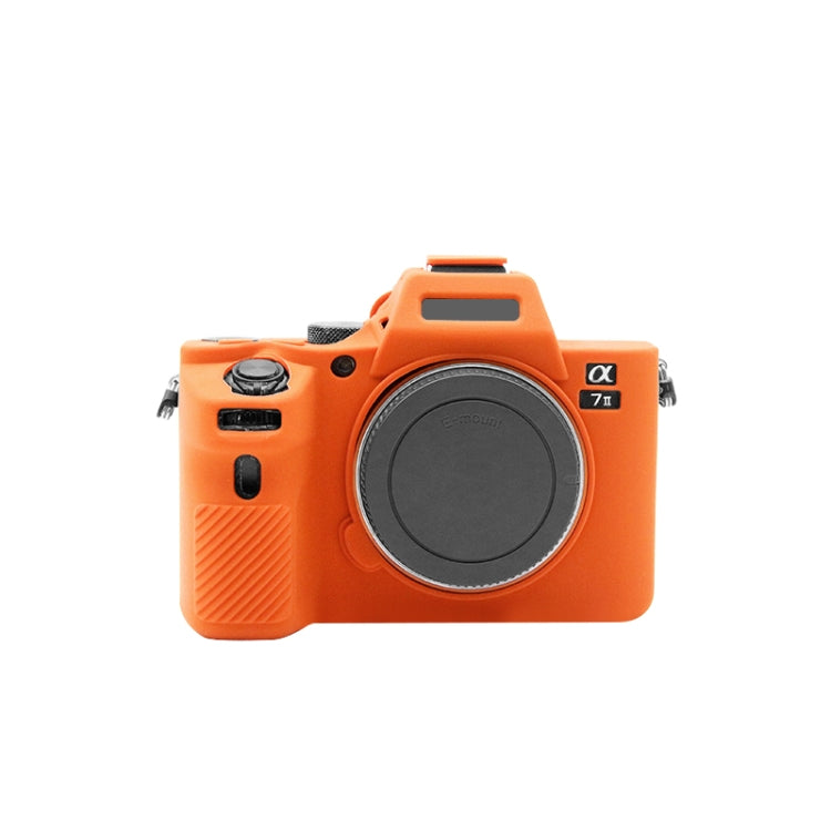 PULUZ Soft Silicone Protective Case for Sony ILCE-7MII / 7SMII / 7RMII(Orange) - free shipping - PMC TechLife - Order now!