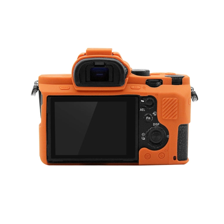 PULUZ Soft Silicone Protective Case for Sony ILCE-7MII / 7SMII / 7RMII(Orange) - free shipping - PMC TechLife - Order now!