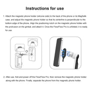 PULUZ For Insta360 FLow Gimbal Magnetic MagSafe Adapter Phone Holder (Silver)
