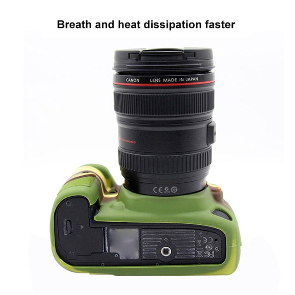 PULUZ Soft Silicone Protective Case for Canon EOS 5D Mark IV(Camouflage)
