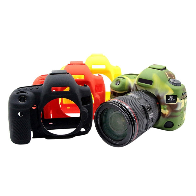 PULUZ Soft Silicone Protective Case for Canon EOS 5D Mark IV(Red) - Protective Case by PULUZ | Online Shopping South Africa | PMC TechLife | Buy Now Pay Later Mobicred