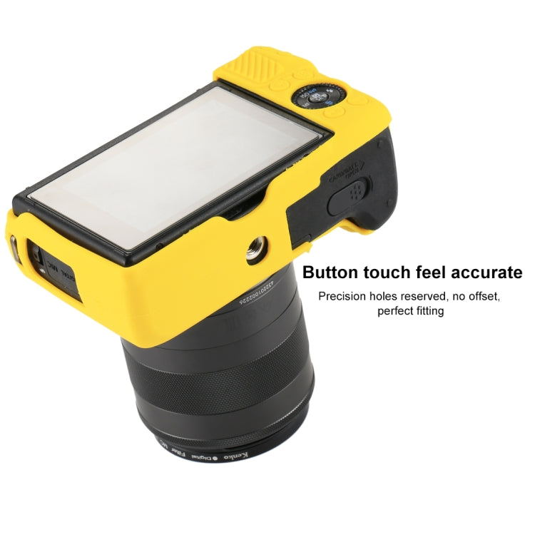 PULUZ Soft Silicone Protective Case for Canon EOS M3(Yellow) - Protective Case by PULUZ | Online Shopping South Africa | PMC TechLife | Buy Now Pay Later Mobicred