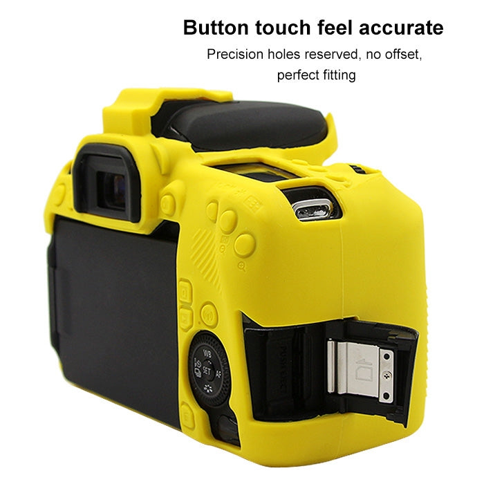 PULUZ Soft Silicone Protective Case for Canon EOS 77D(Yellow) - Protective Case by PULUZ | Online Shopping South Africa | PMC TechLife | Buy Now Pay Later Mobicred