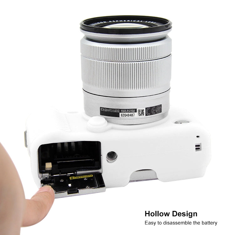 PULUZ Soft Silicone Protective Case for FUJIFILM X-A3 / X-A10(White) - Protective Case by PULUZ | Online Shopping South Africa | PMC TechLife | Buy Now Pay Later Mobicred